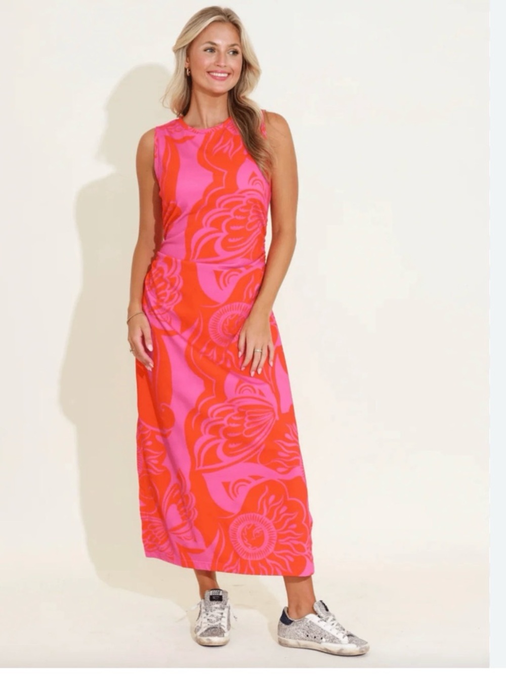 Alden Adair Georgia in Bloom Sleeveless Floral Maxi Dress NWT XS